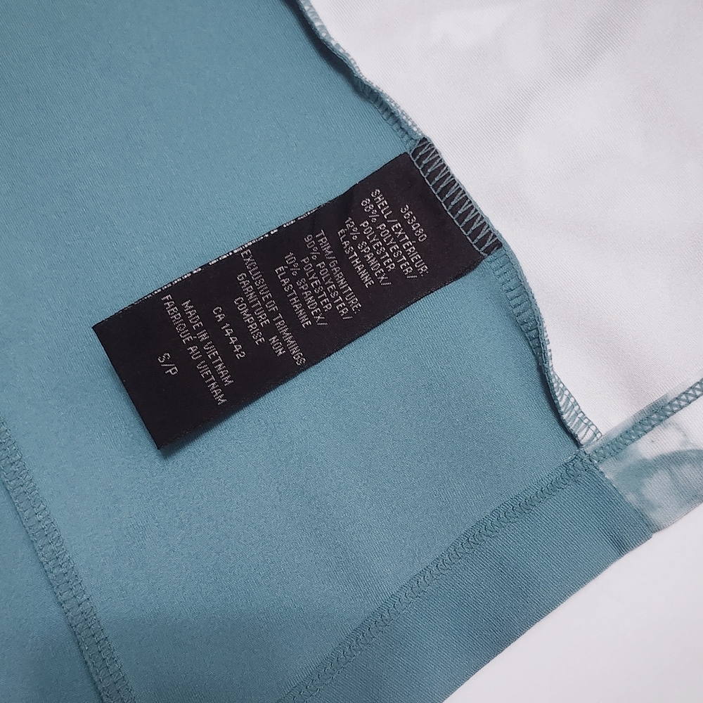MONDETTA size S Aqua Teal Performance Athletic Jacket - Picture 7 of 12